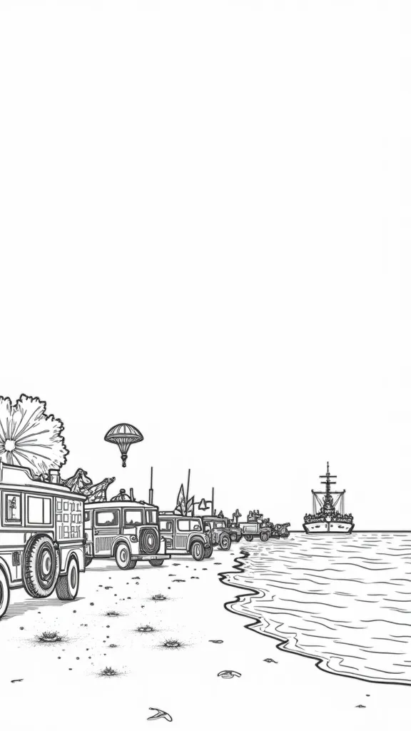 d day coloring pages